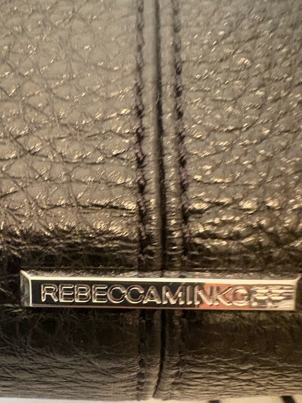 Rebecca Minkoff Moto Satchel Tote Black Pebbled Leather NWT MSRP $335 - Picture 7 of 15